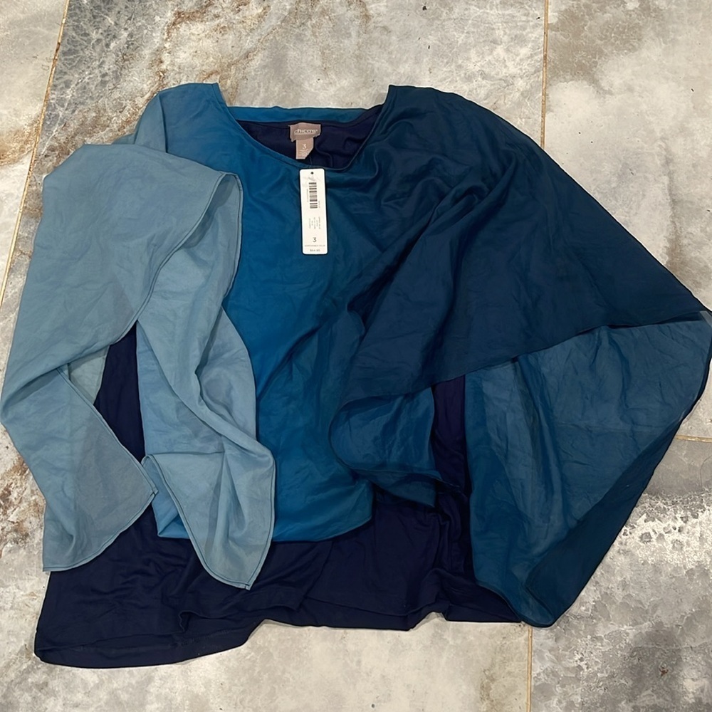 Chico's Teal Blue Top
